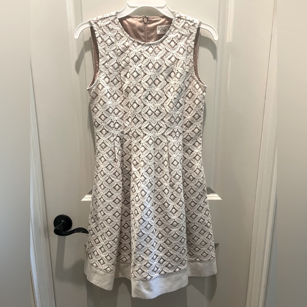 Eliza J A line dress - Size 0 - Ivory